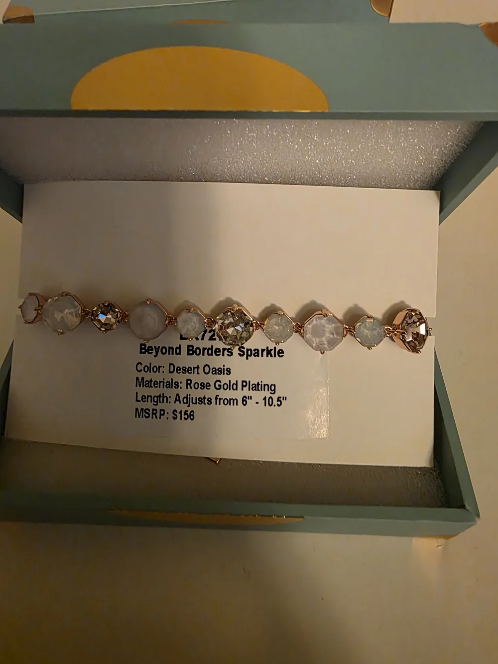 Jewel Candy Rose Gold Plated Bracelet - Desert Oasis
